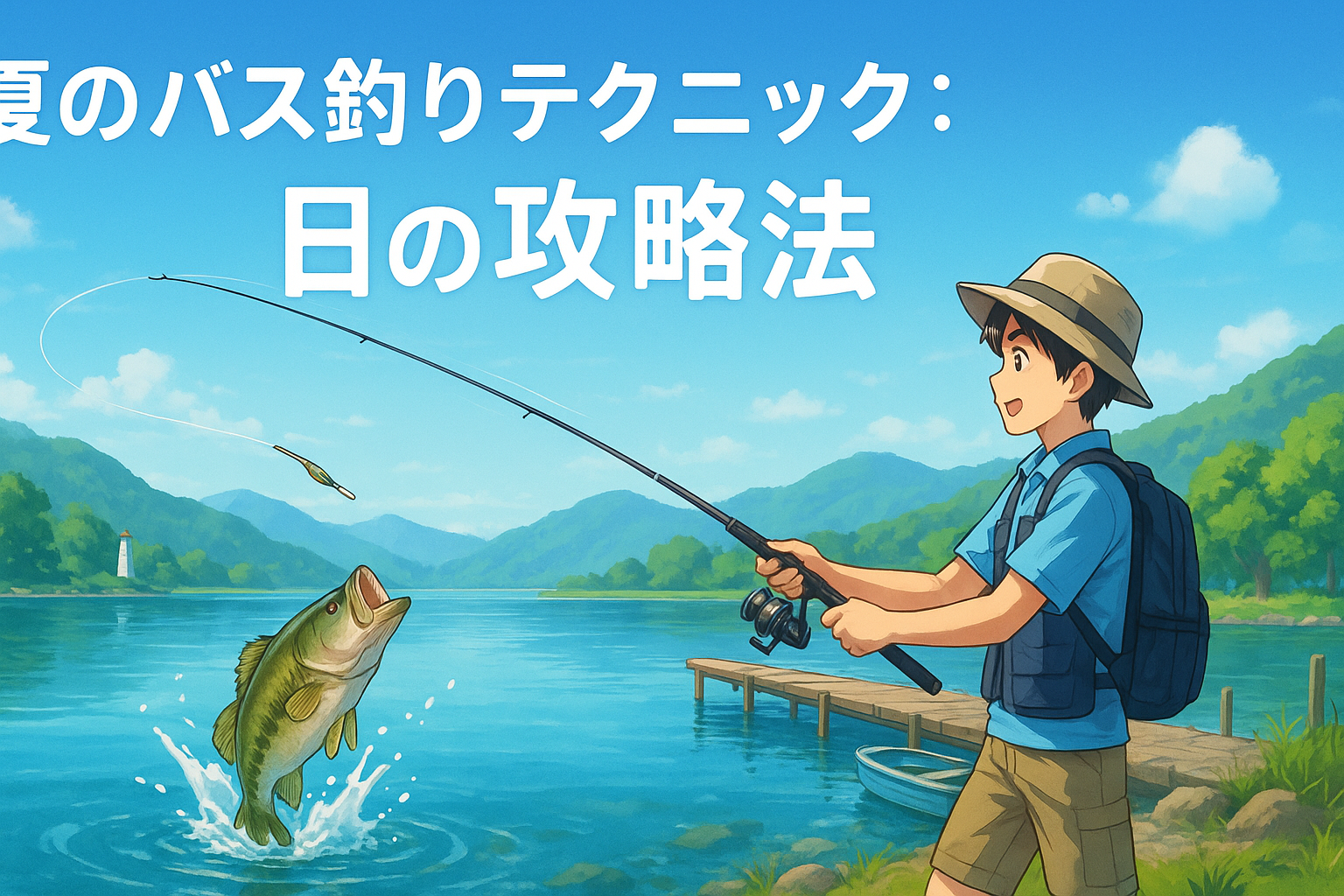 夏のバス釣りテクニック：暑い日の攻略法