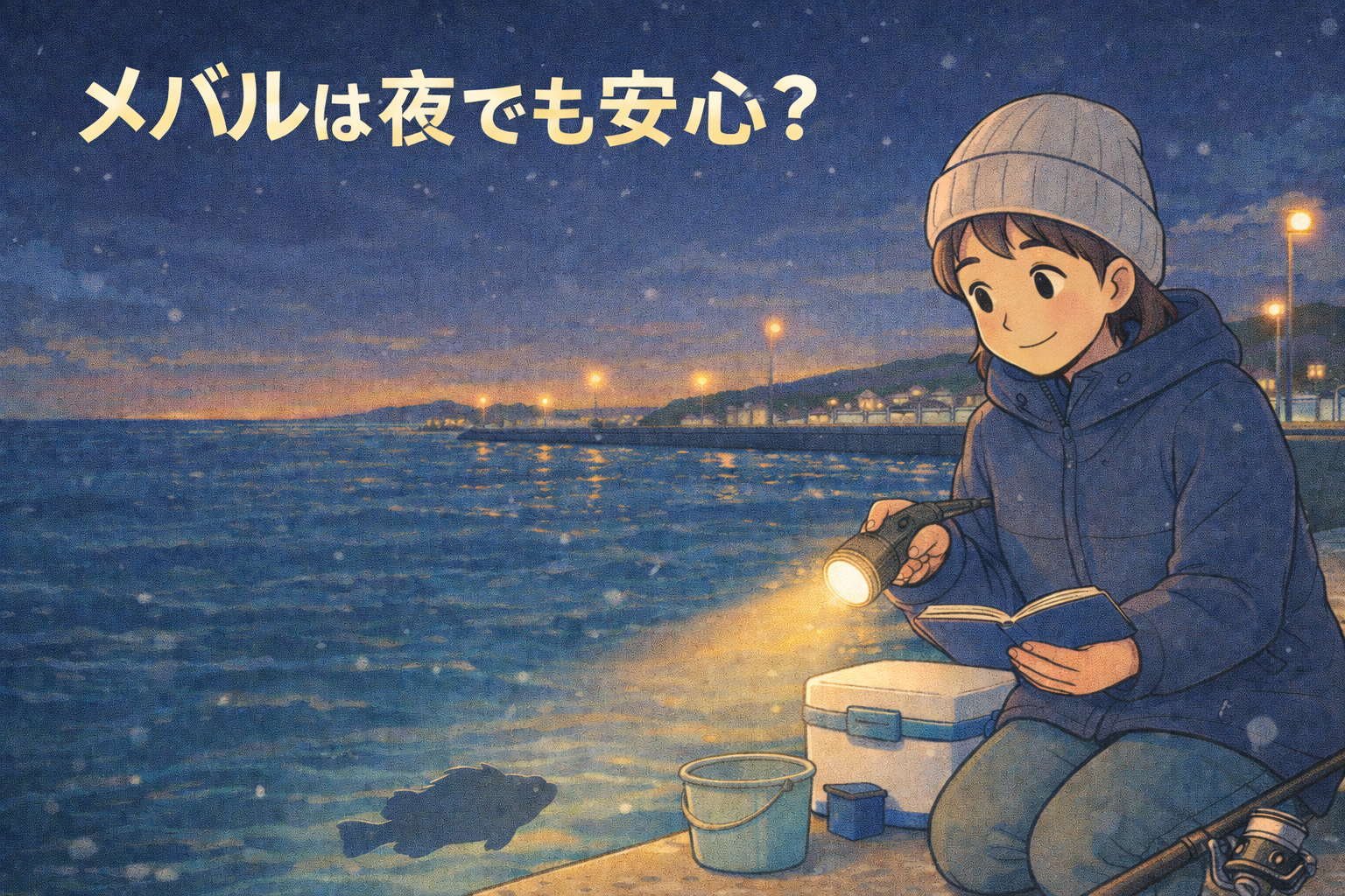 夜の釣りはちょっと怖い、メバルは夜でも安心？