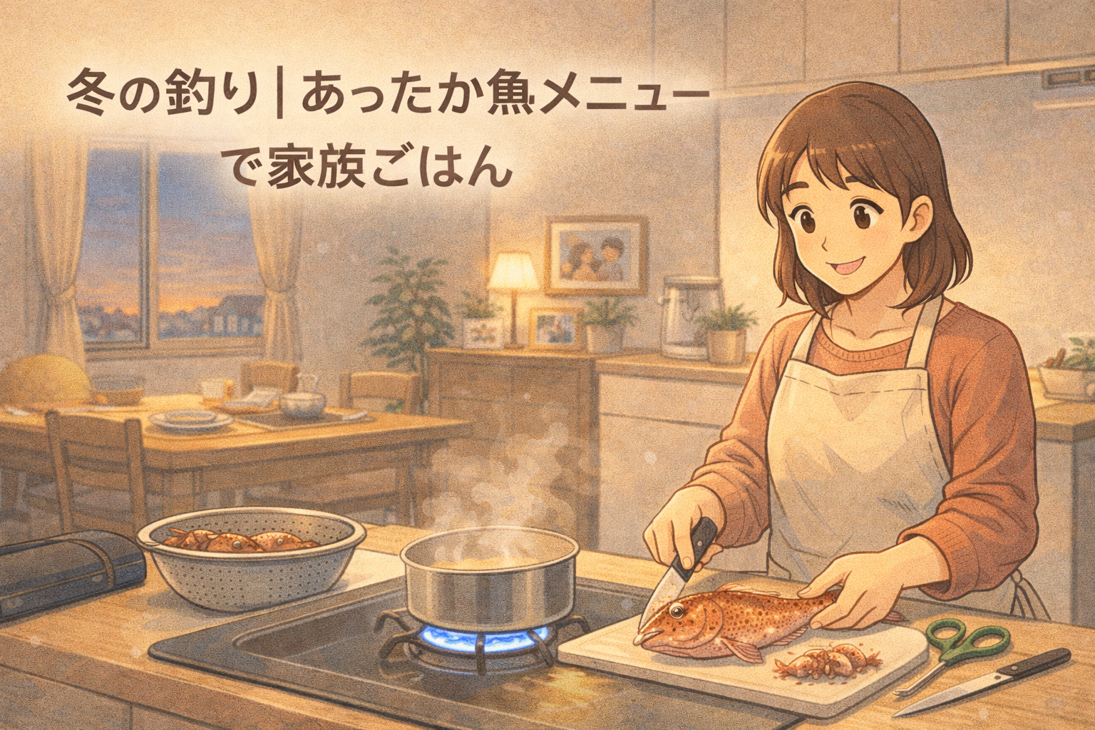 冬の釣り|あったか魚メニューで家族ごはん