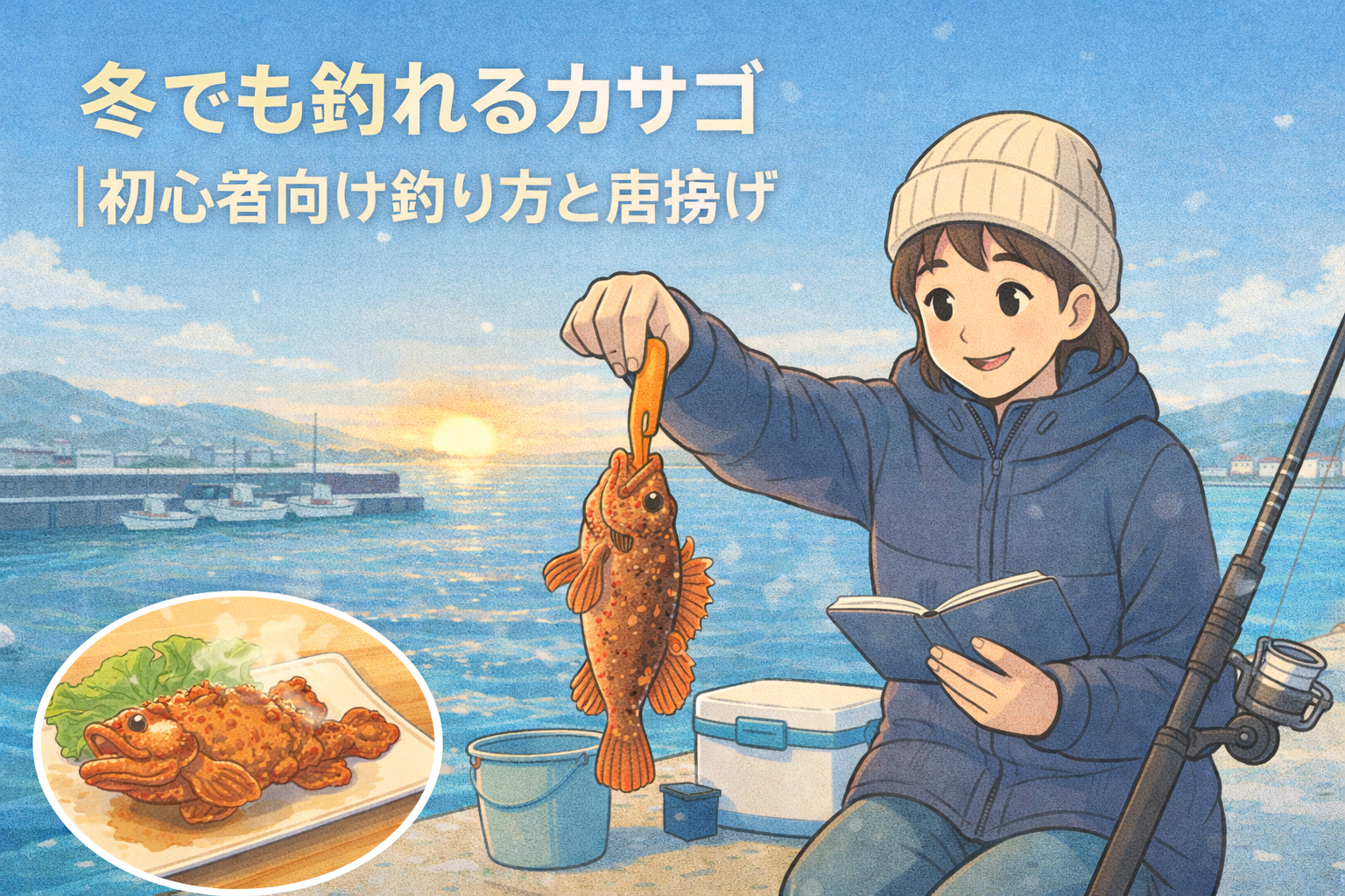 冬でも釣れるカサゴ｜初心者向け釣り方と唐揚げ
