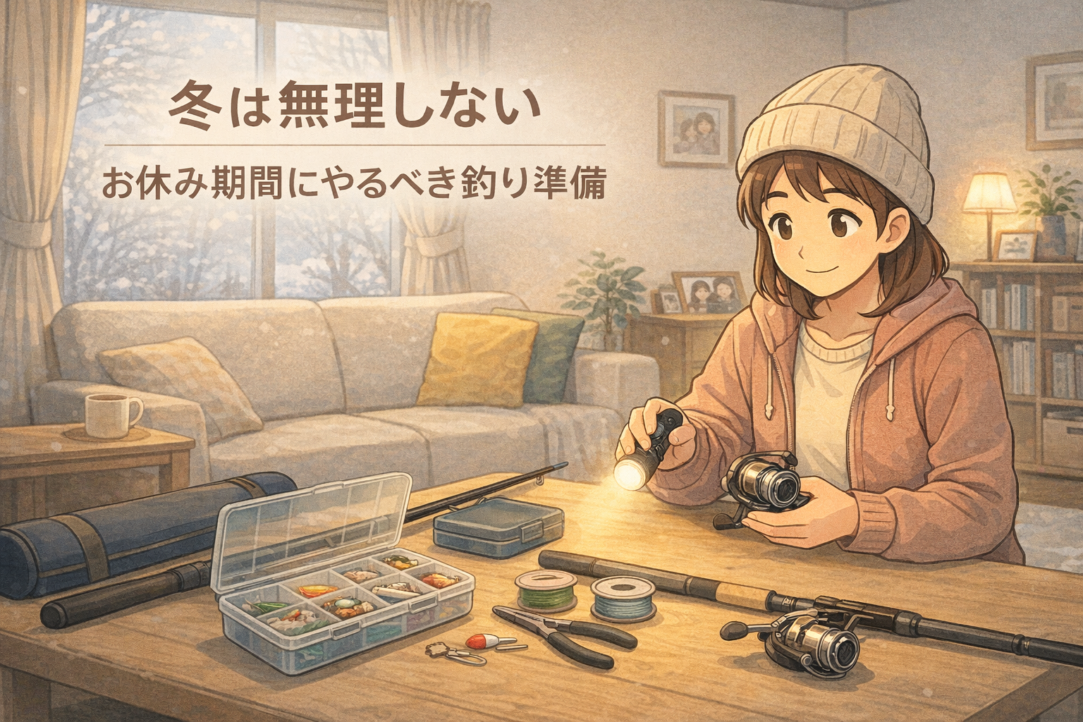 冬は無理しない｜お休み期間にやるべき釣り準備