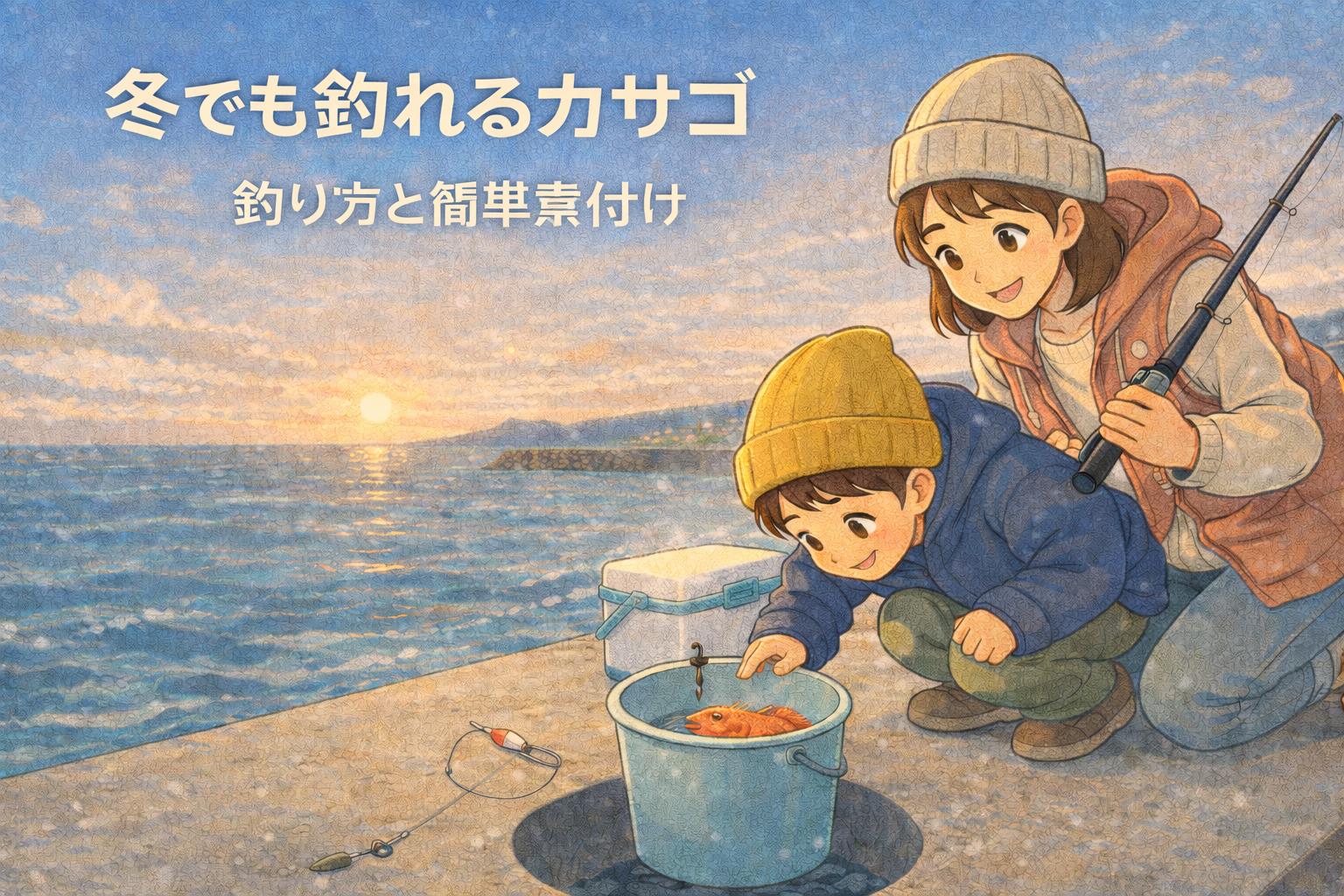 冬でも釣れるカサゴの釣り方と、釣った後に楽しむ簡単な煮付け