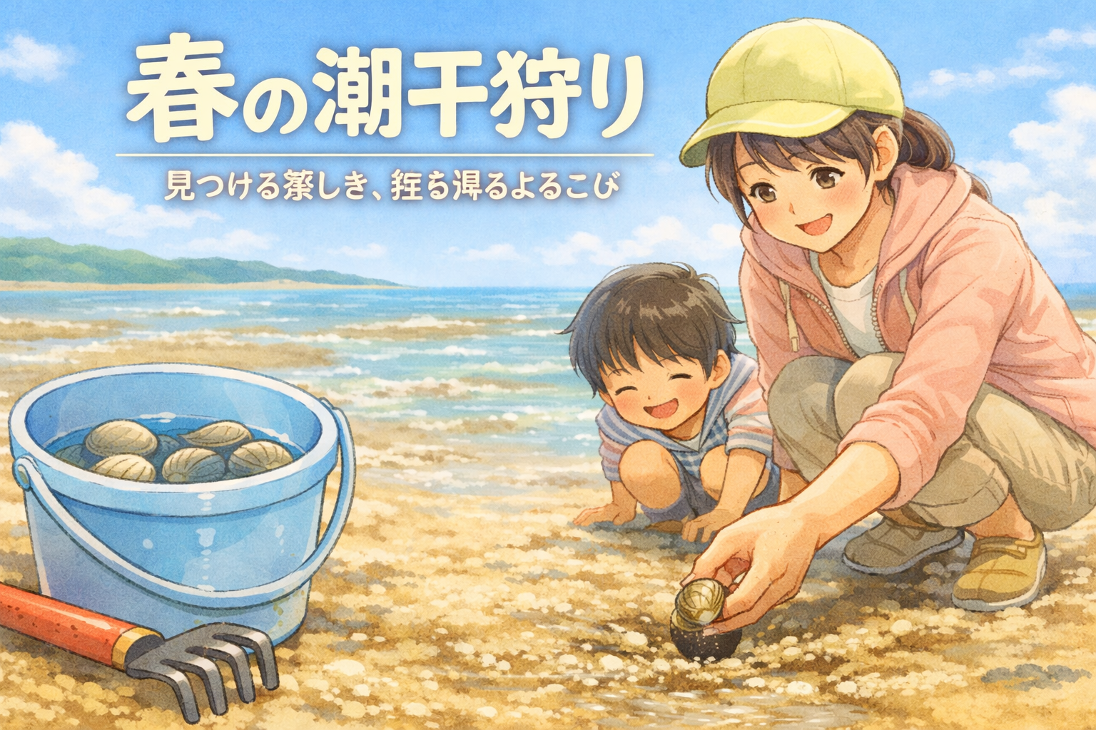 春の潮干狩り｜家族で楽しむ季節の海あそび