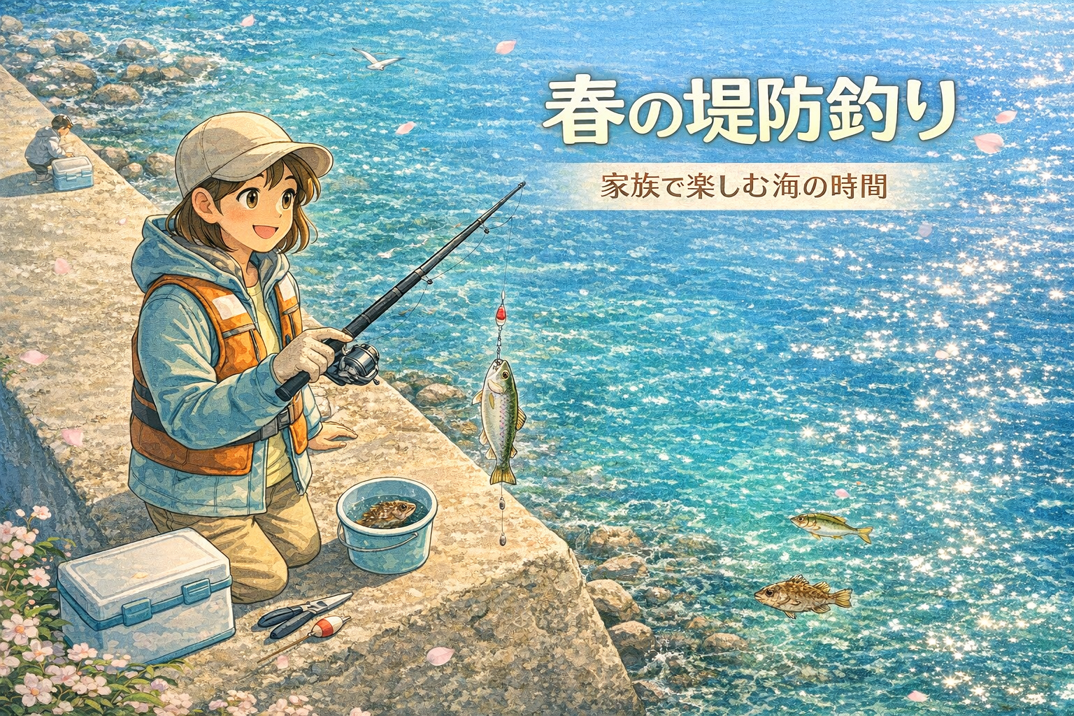 春の海は、釣りのシーズンの始まり